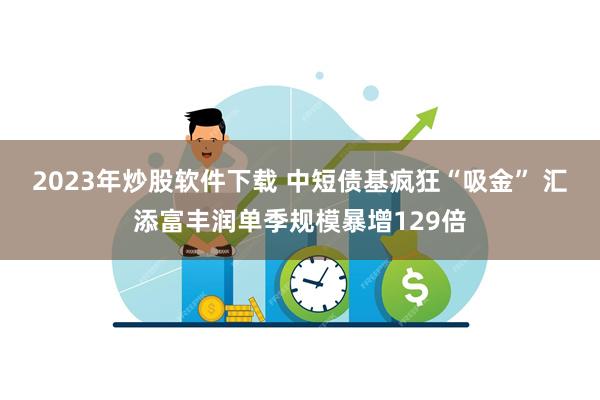 2023年炒股软件下载 中短债基疯狂“吸金” 汇添富丰润单季规模暴增129倍