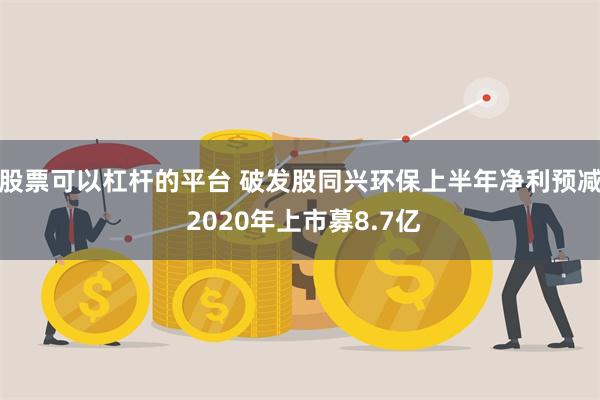 股票可以杠杆的平台 破发股同兴环保上半年净利预减 2020年上市募8.7亿